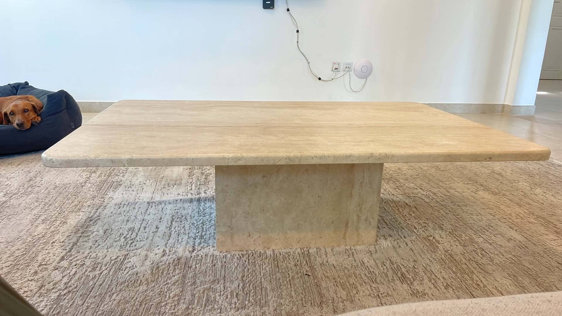 Handmade Travertine Coffee Table thumbnail 3
