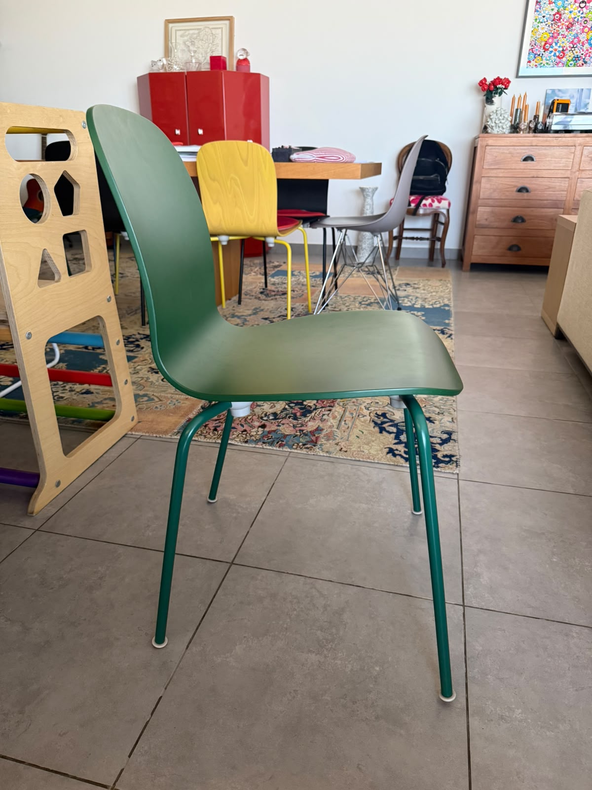 Set of 8 Cappellini Tate Color Chairs by Jasper Morrison thumbnail 6