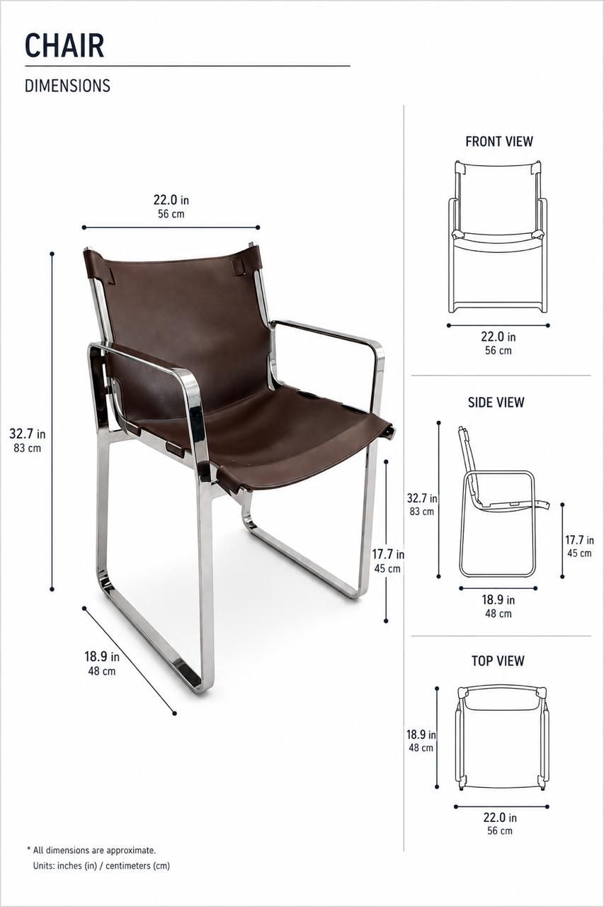 Fendi Casa “Blixen” Leather Dining Chairs by Toan Nguyen (Set of 6) thumbnail 8