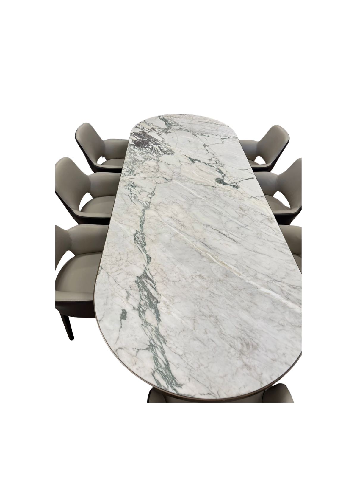 Molteni&C Large Oval Marble Dining Table thumbnail 3