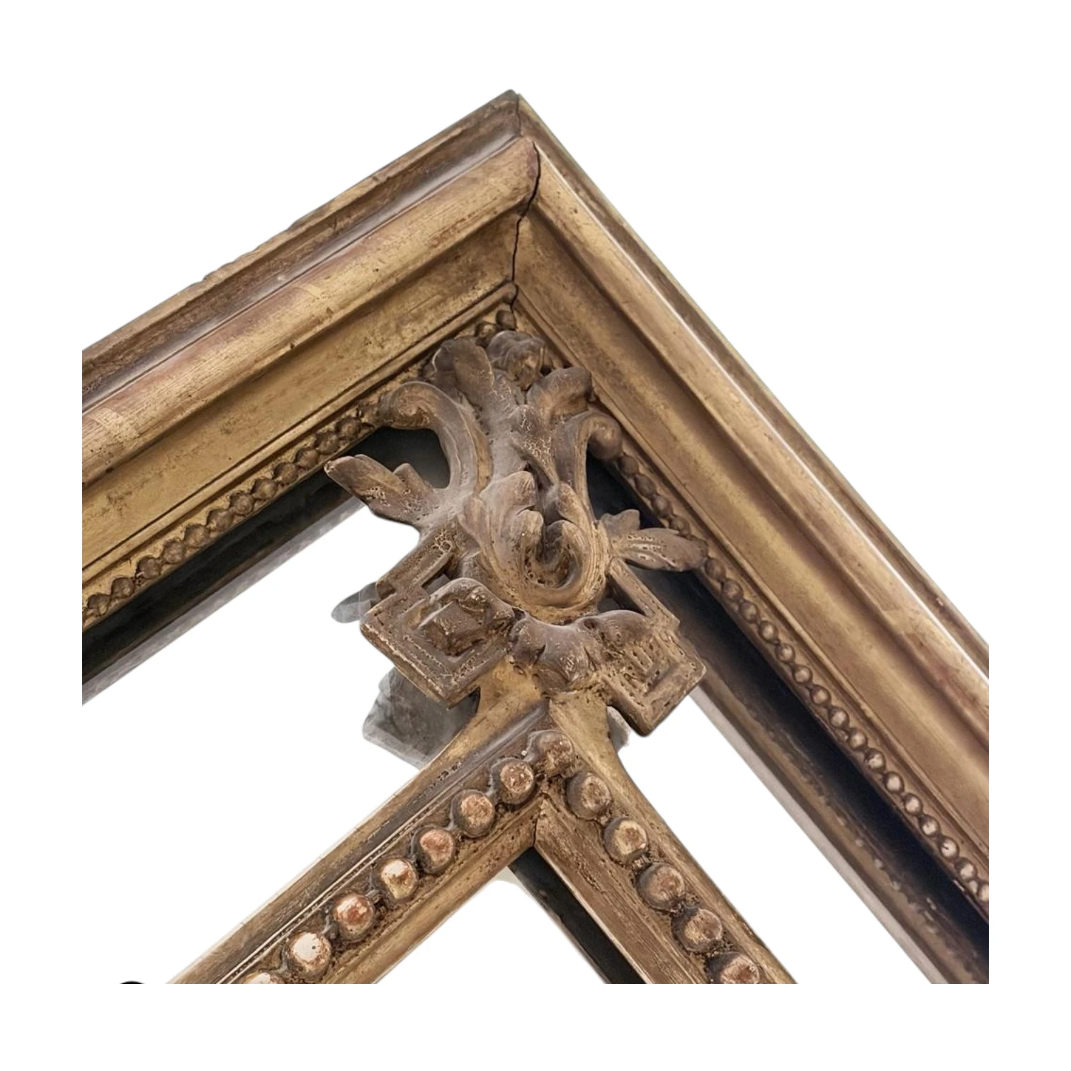 Antique Oversized Giltwood Louis XVI Mirror thumbnail 6