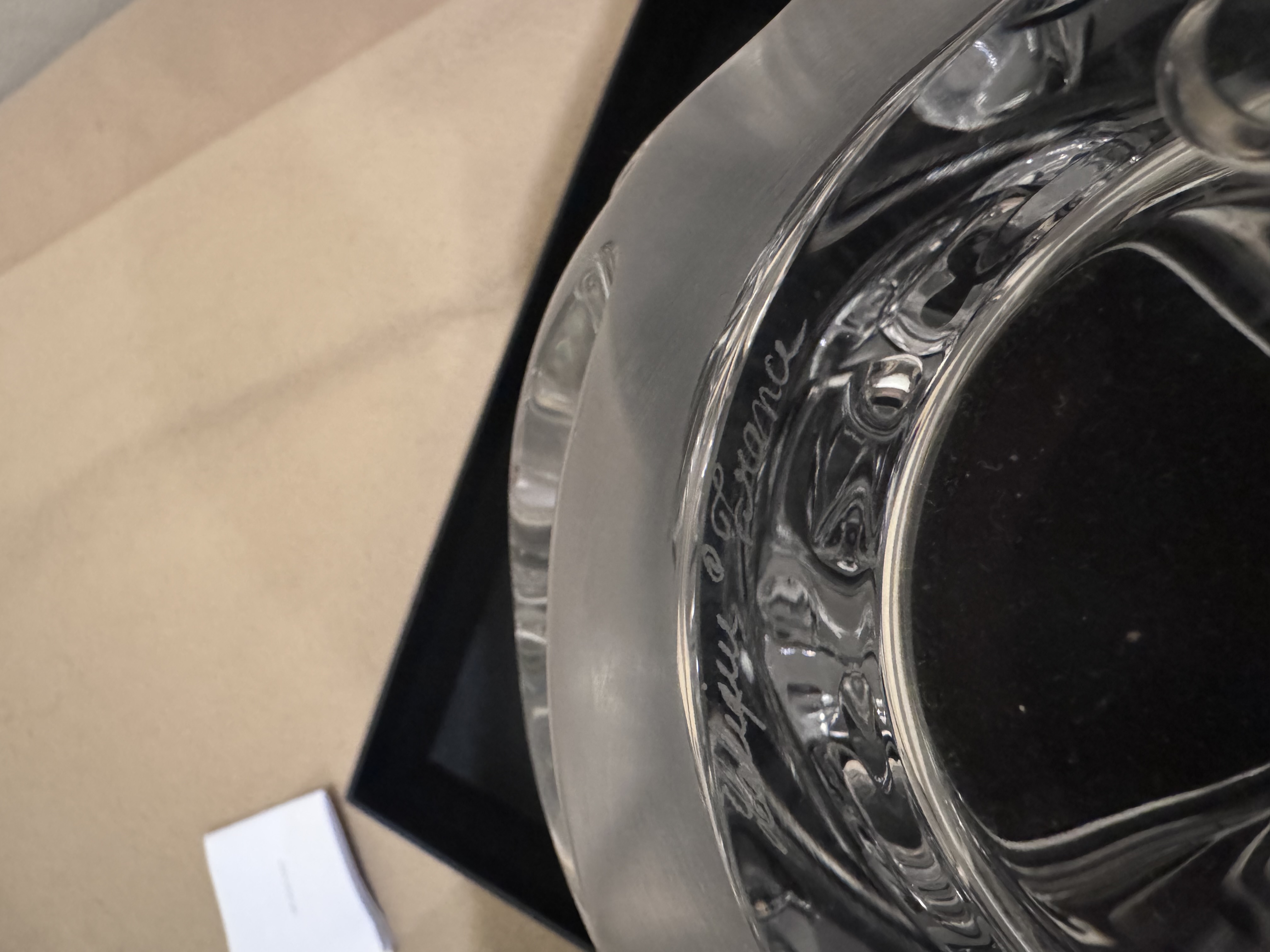 Lalique Tourbillons Clear Crystal Vase thumbnail 4