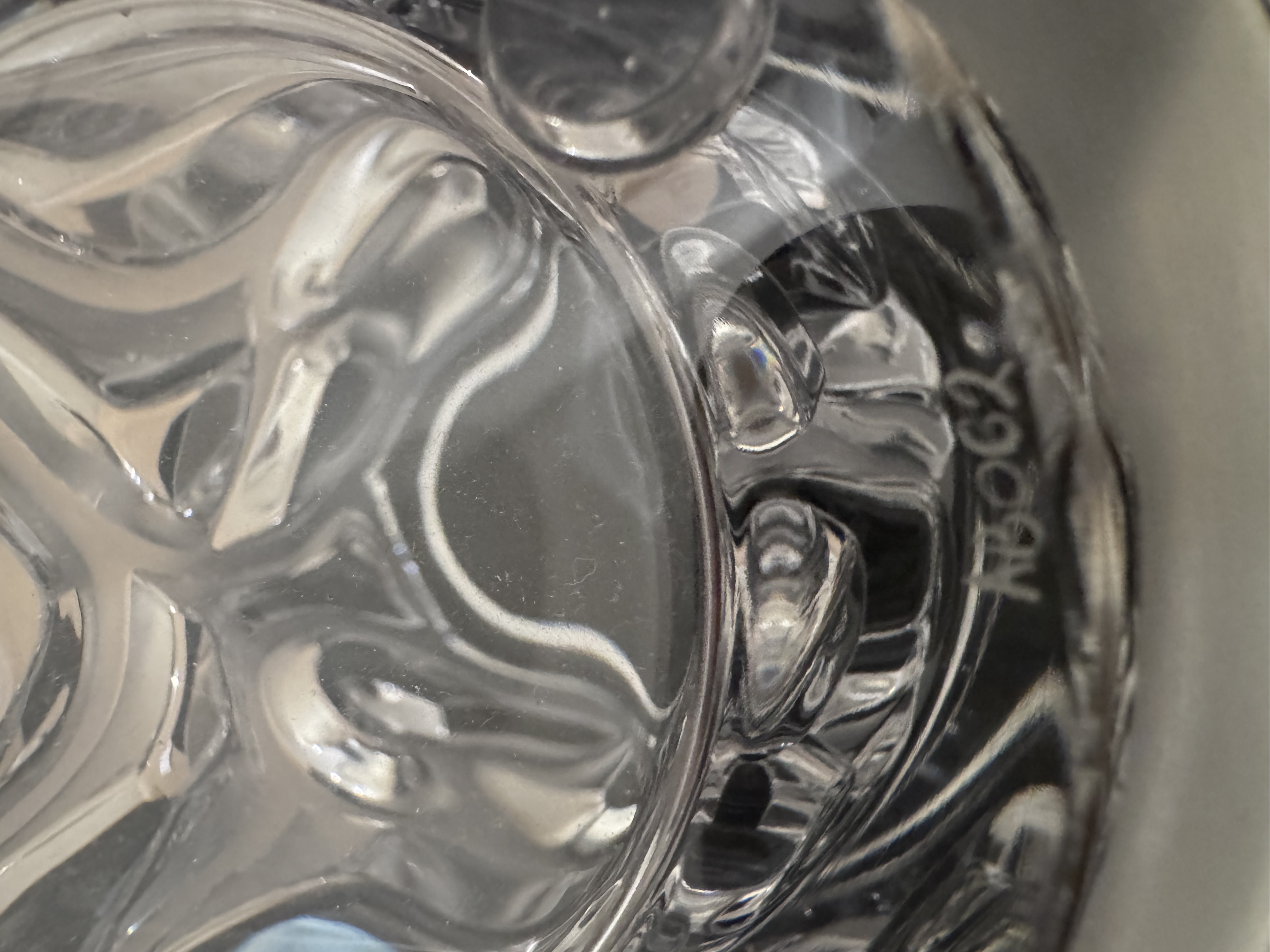 Lalique Tourbillons Clear Crystal Vase thumbnail 5