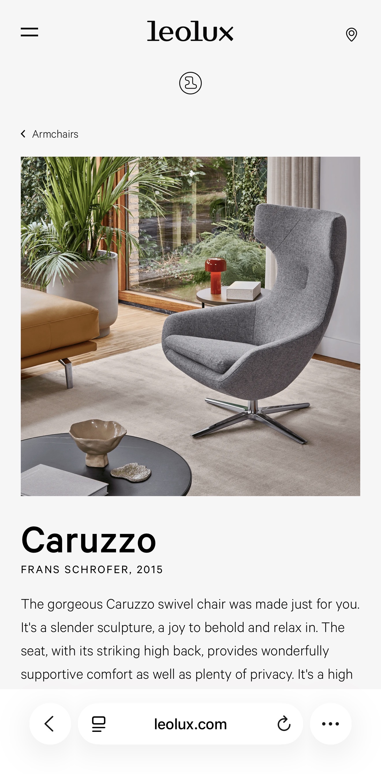 Leolux Caruzzo Swivel Armchair by Frans Schrofer – Olive Green Leather thumbnail 9