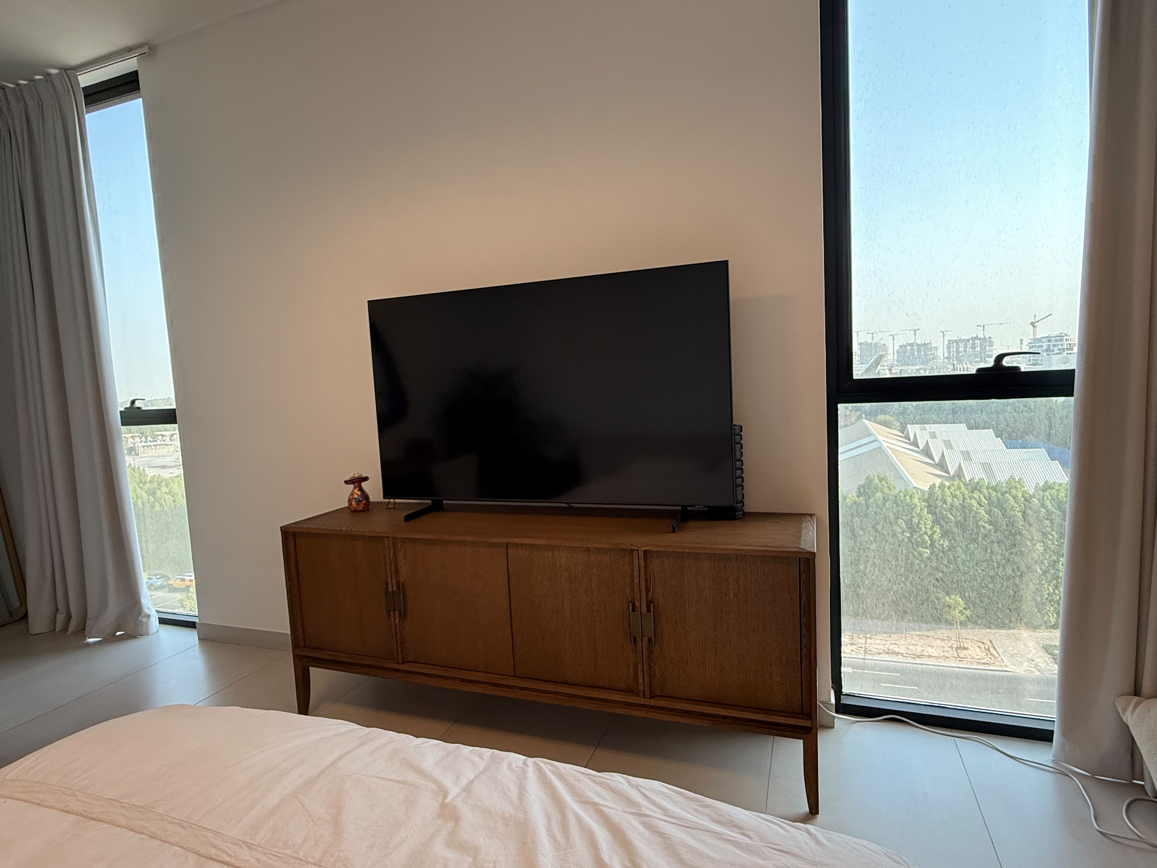 City Media Console - Honey Oak Wood thumbnail 3