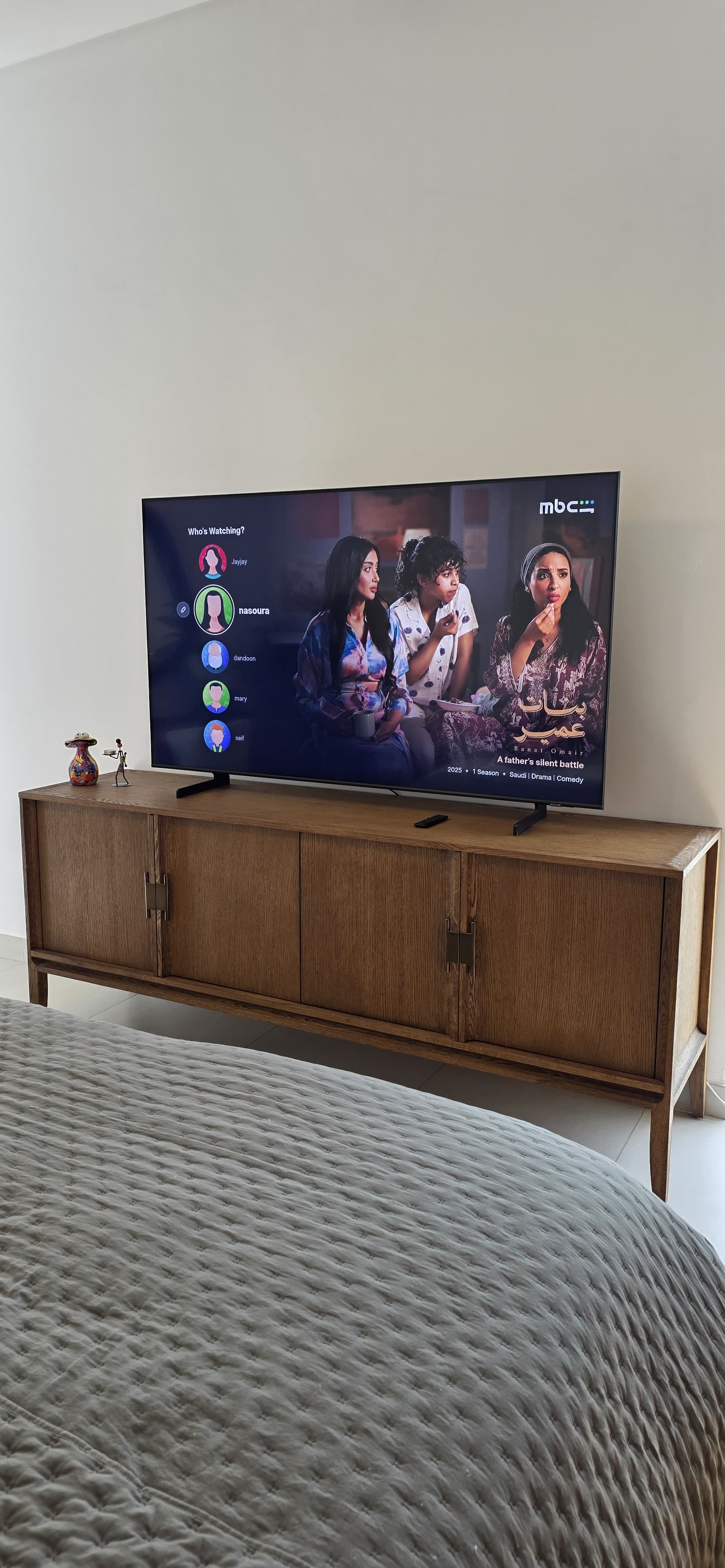 City Media Console - Honey Oak Wood thumbnail 4