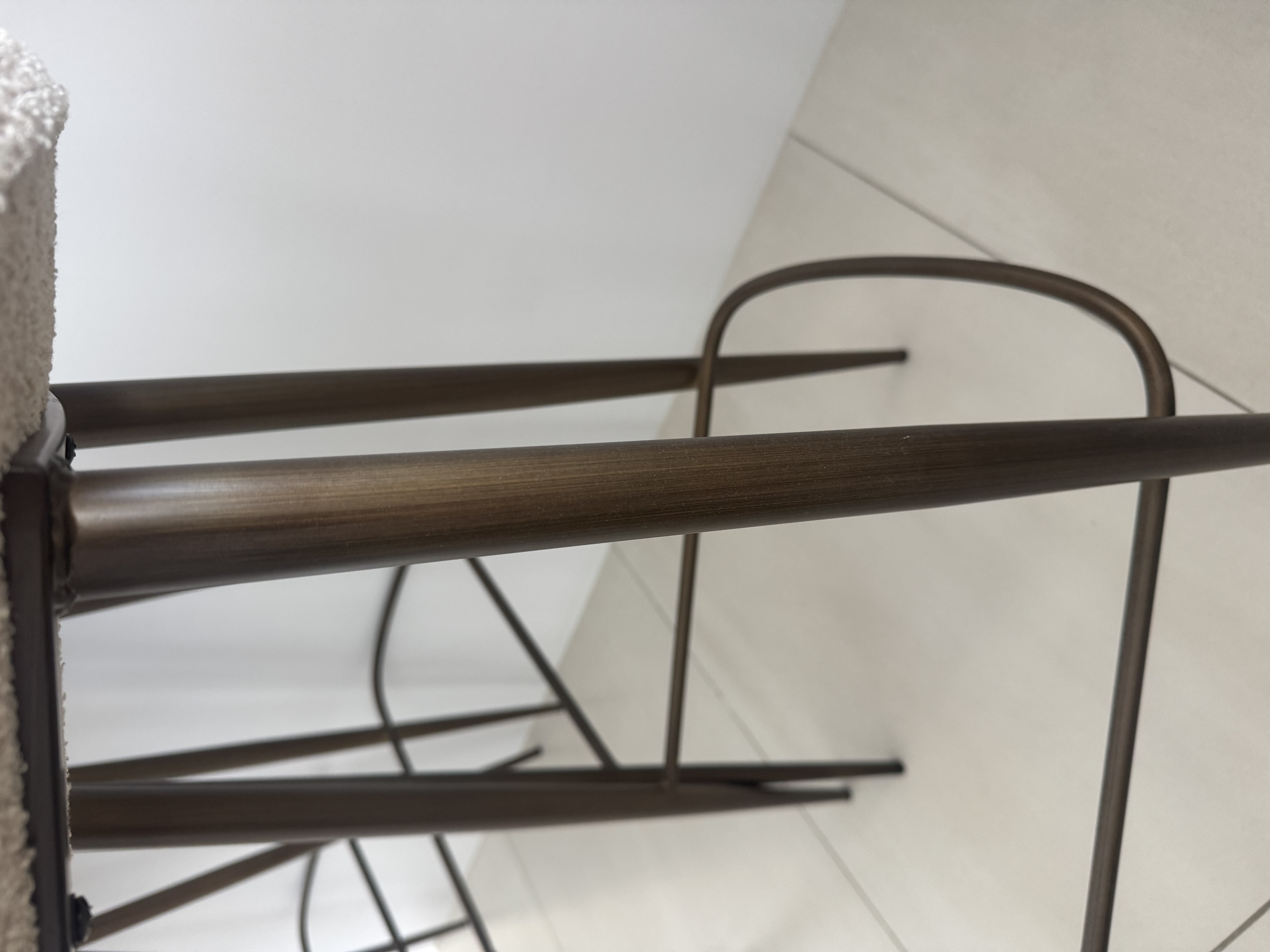 Set of 3 Marina Home Bouclé Bar Stools thumbnail 7