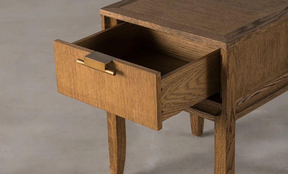 Home City Tall Bedside Table in Honey Oak thumbnail 4