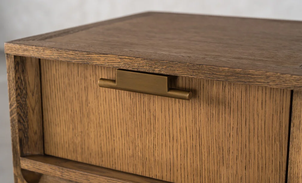 Home City Tall Bedside Table in Honey Oak thumbnail 5