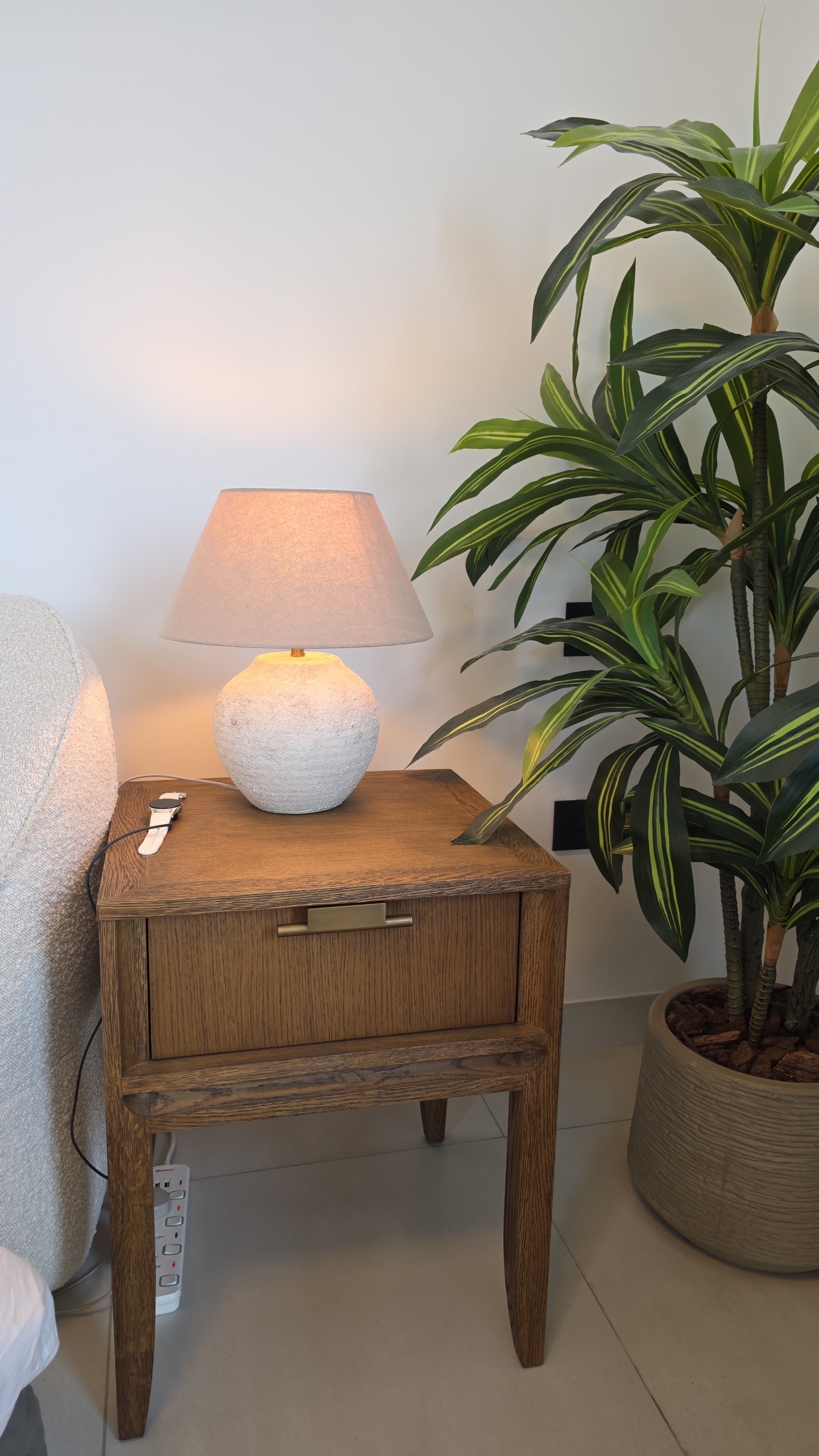 Home City Tall Bedside Table in Honey Oak thumbnail 6