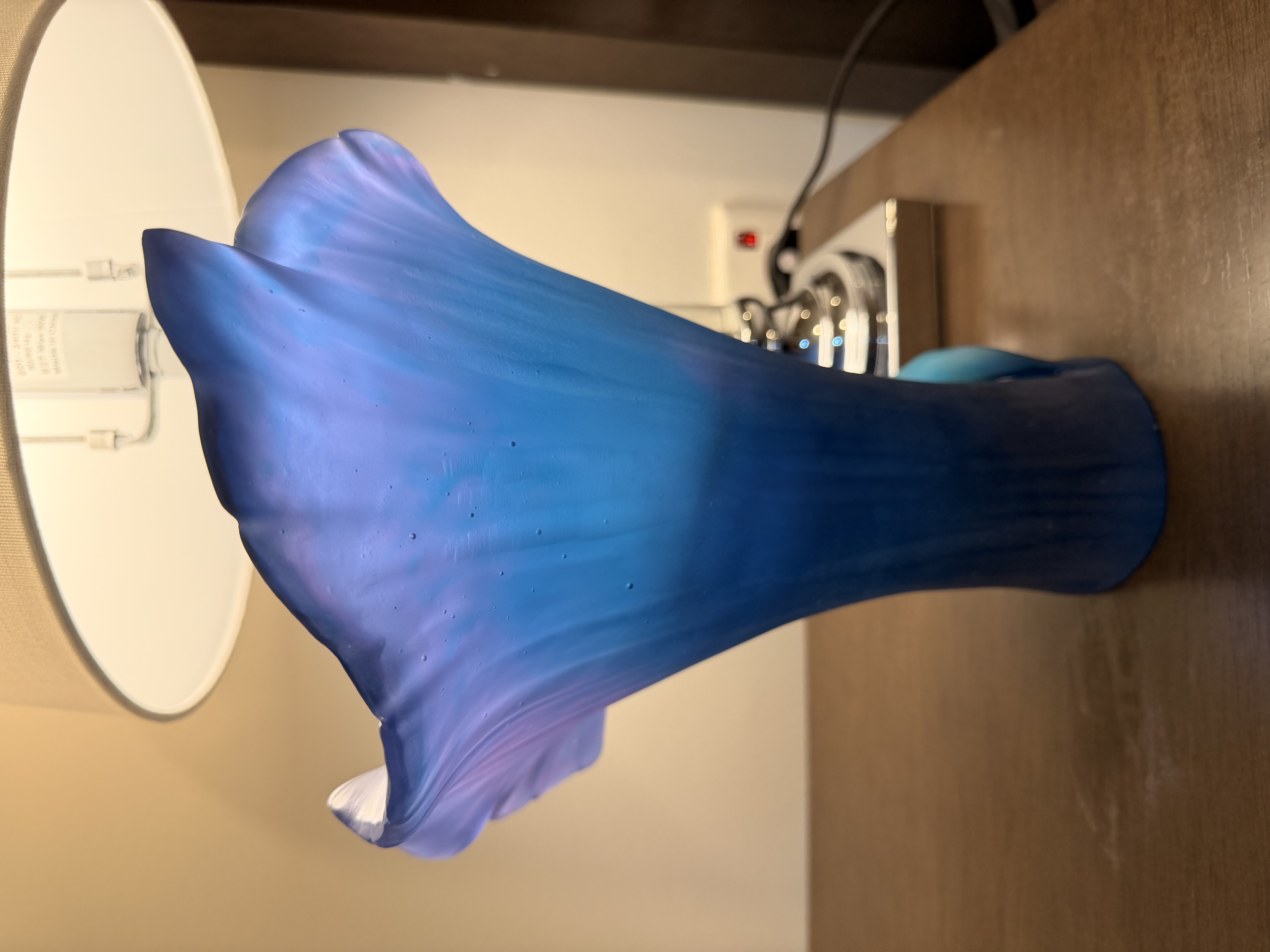 Daum France Arum Medium Vase in Blue Pâte de Cristal – Numbered Edition No. 239 thumbnail 3