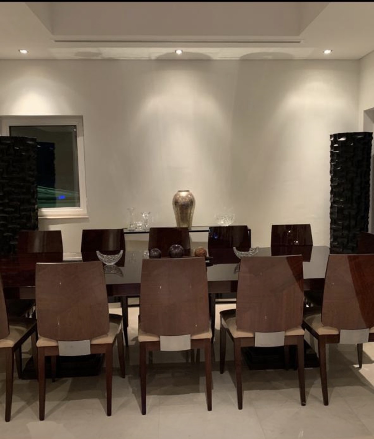 Grand Custom-Made 12-Seater Dining Table & Chairs thumbnail 4